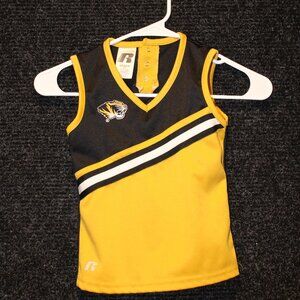 MIZZOU KIDS TANK TOP SIZE 4/5, XS/S RUSSELL GOLD AND BLACK